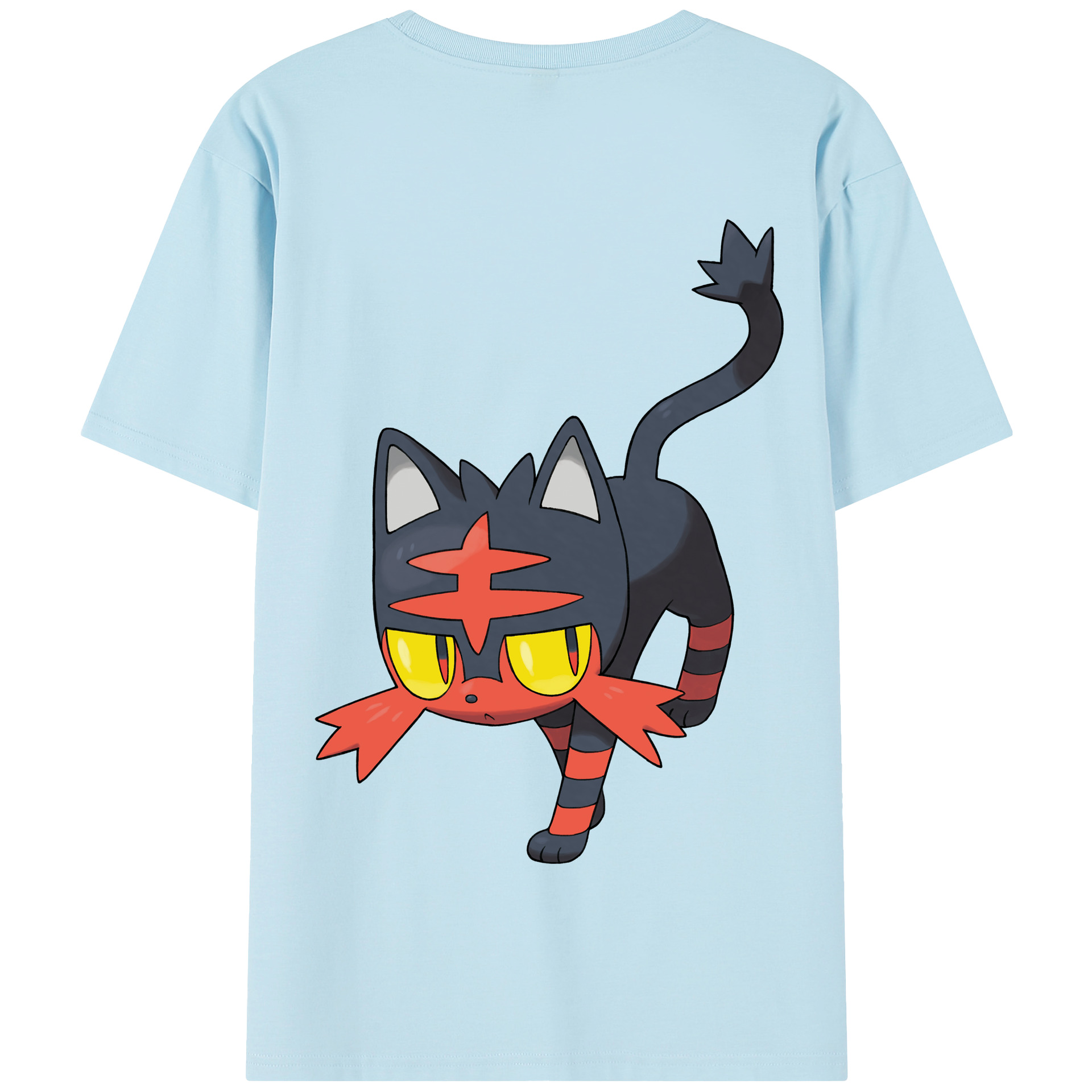 （画像用） ポケットモンスター Pokémon 綿100％半袖Tシャツ（背面プリント）